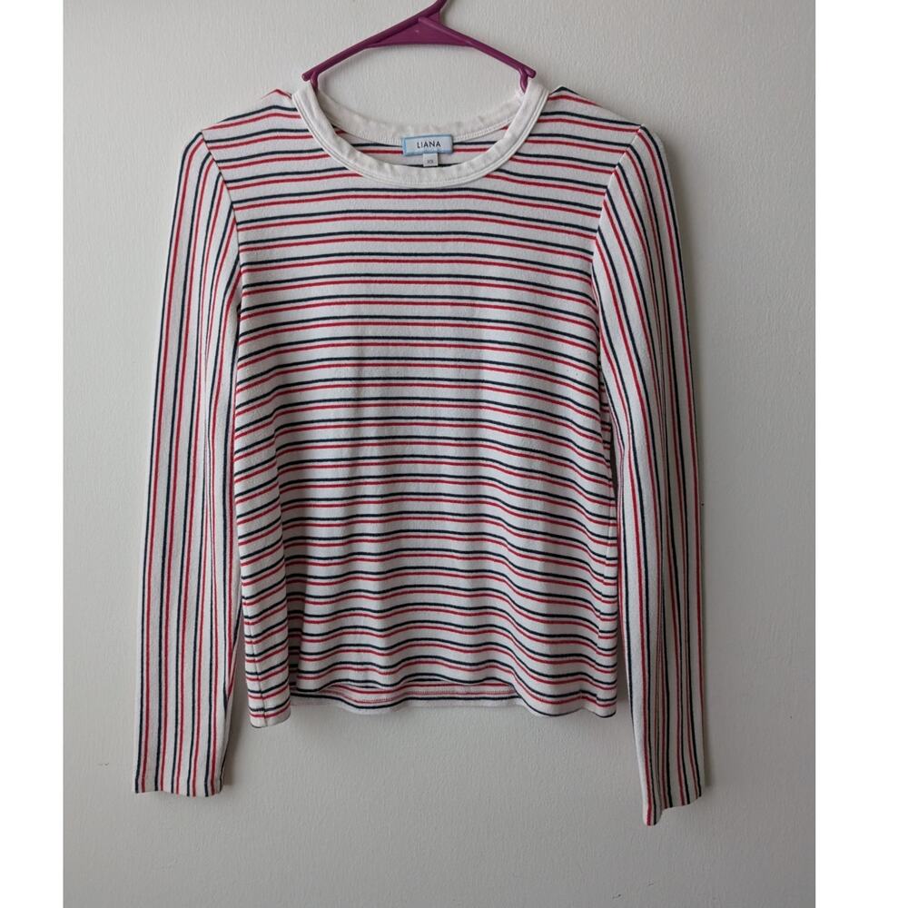 Liana striped long sleeve top